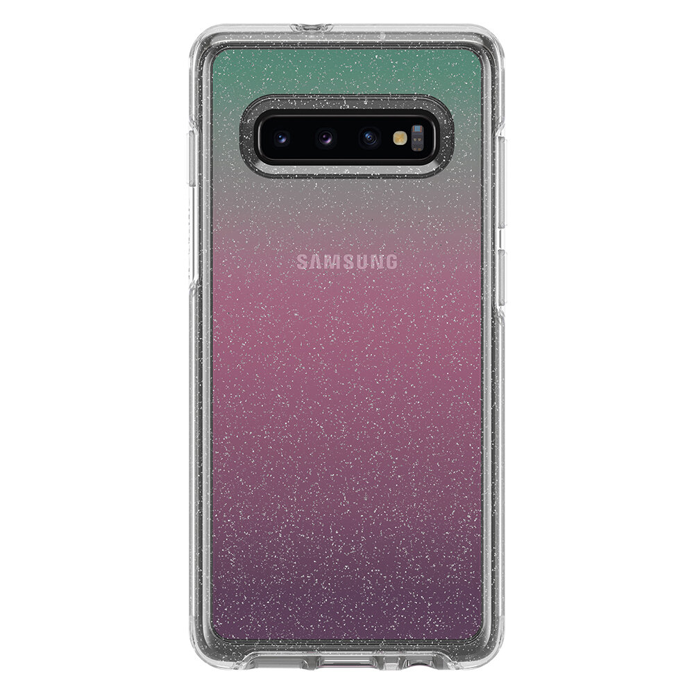 OtterBox Samsung Galaxy S10 Plus Symmetry Clear, Graphic Gradient Energy (Flake/