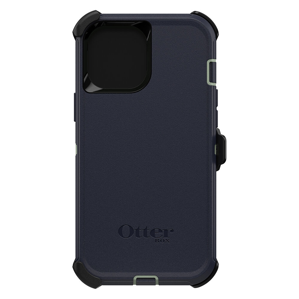 OtterBox iPhone 12 / iPhone 12 Pro Defender Series, Varsity Blues (Sage/Blue)