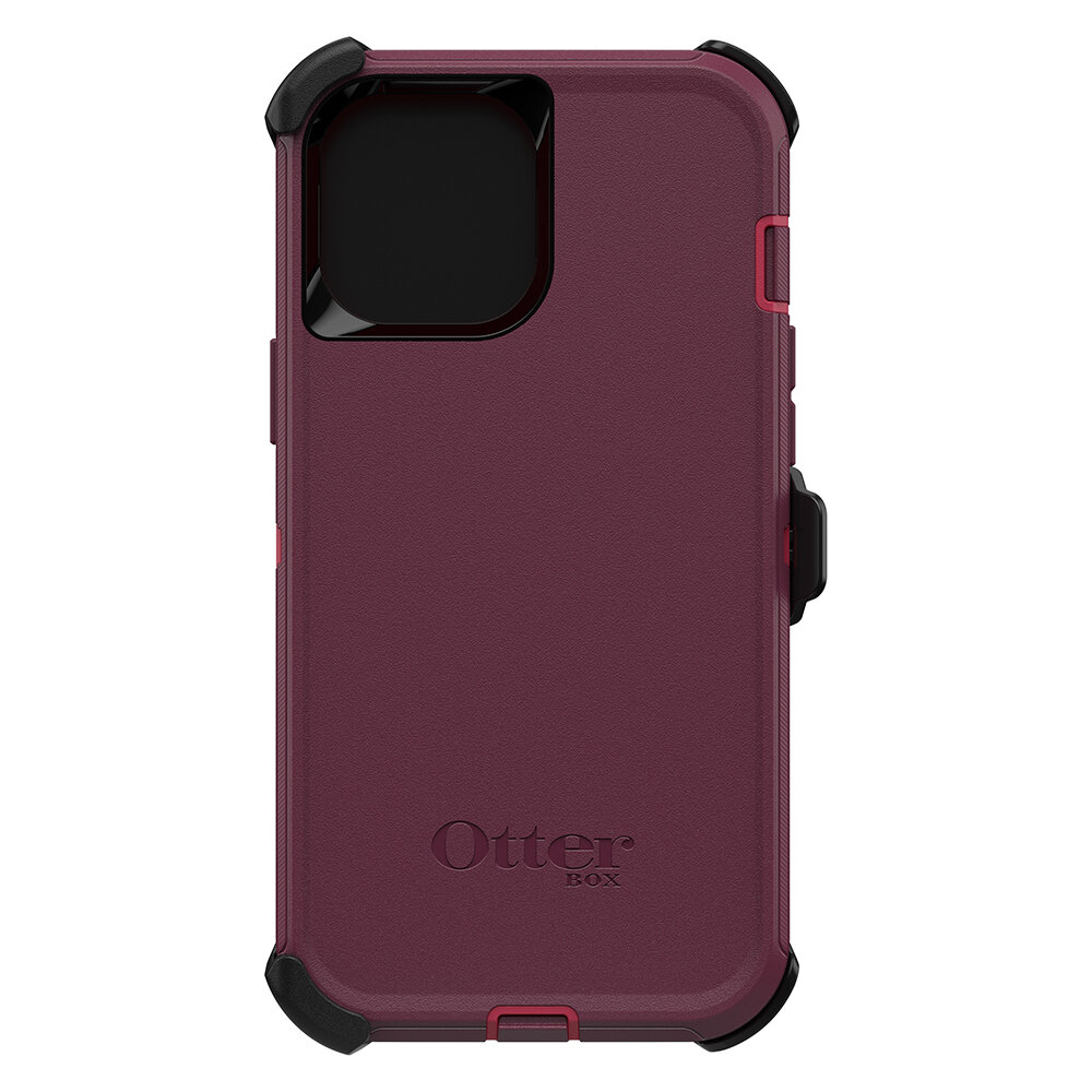 OtterBox iPhone 12 Pro Max  Defender Series, Berry Potion (Red/Purple)