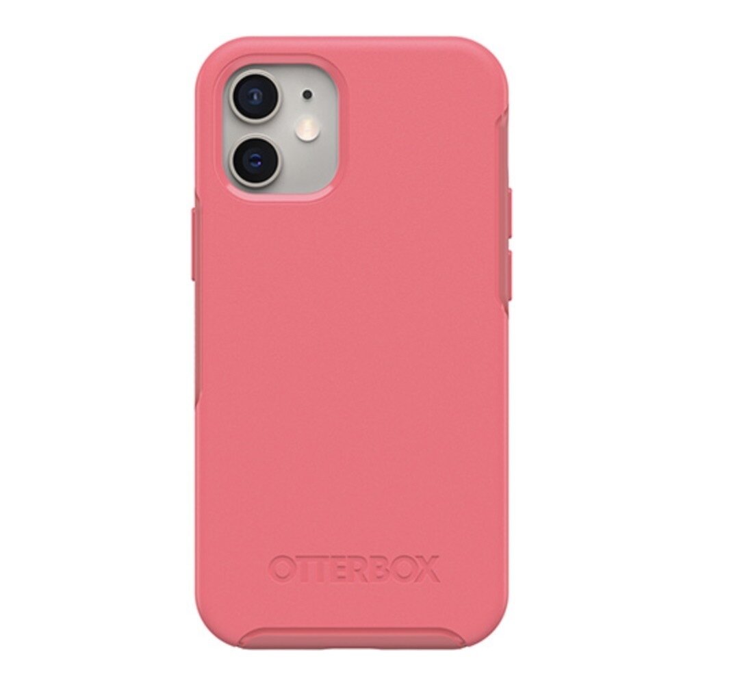 OtterBox iPhone 12 mini Symmetry Series+ Case with MagSafe, Tea Petal (Pink/Rose