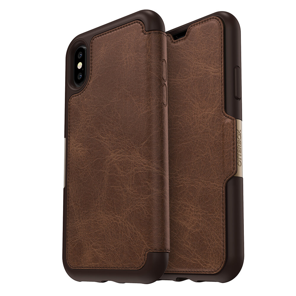 OtterBox iPhone X Strada Series, Espresso (Brown/Brown)