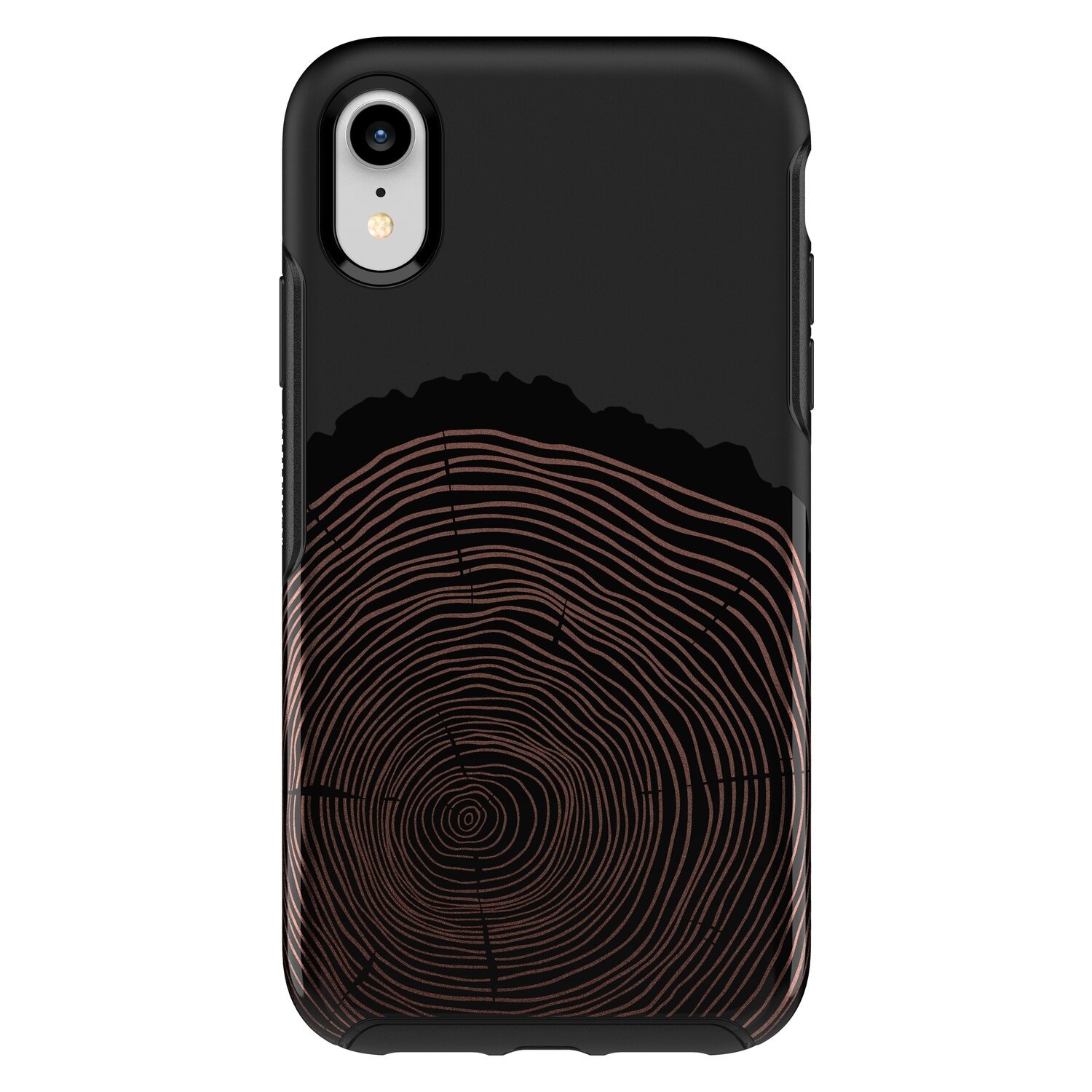 OtterBox iPhone XR Symmetry Series IML, Wood You Rather (Black/Graphic)