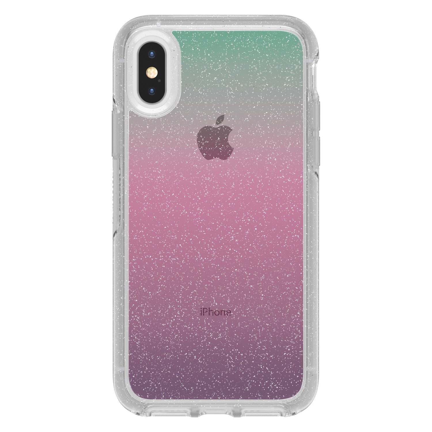 OtterBox iPhone Xs Symmetry Clear Series, Graphic Love Triangle (Clear/Graphic)