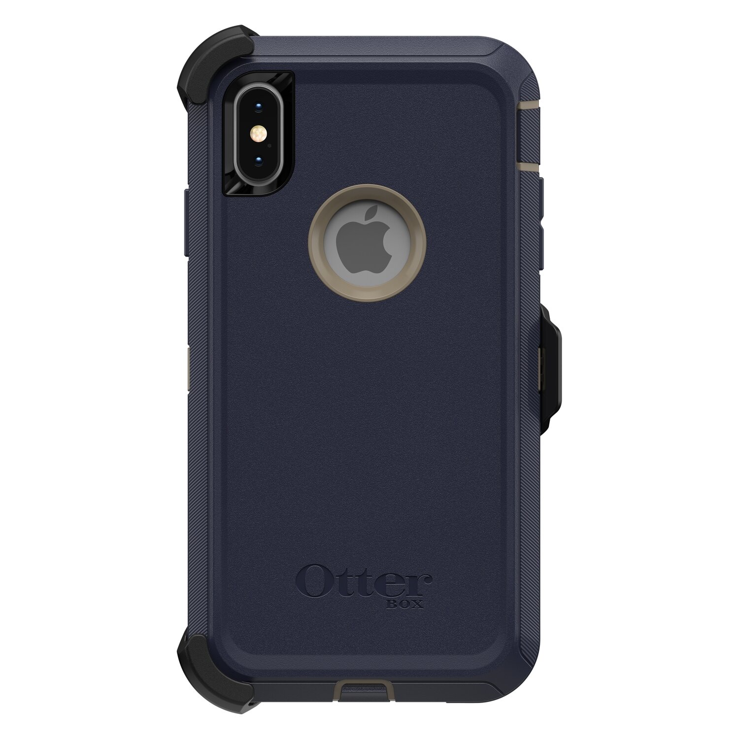 OtterBox iPhone Xs Max Defender Series, Dark Lake (Chinchilla/Blues)