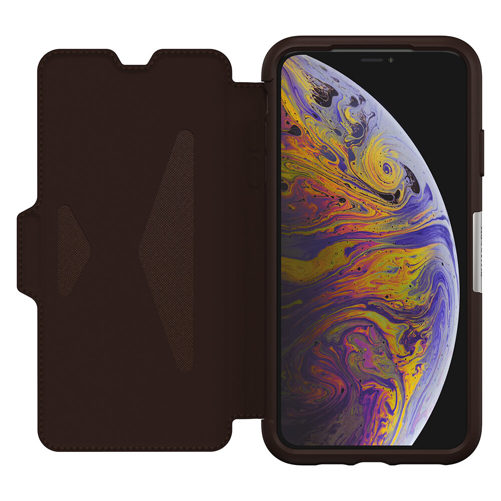 OtterBox iPhone Xs Max Strada Series, Espresso (Brown/Brown)