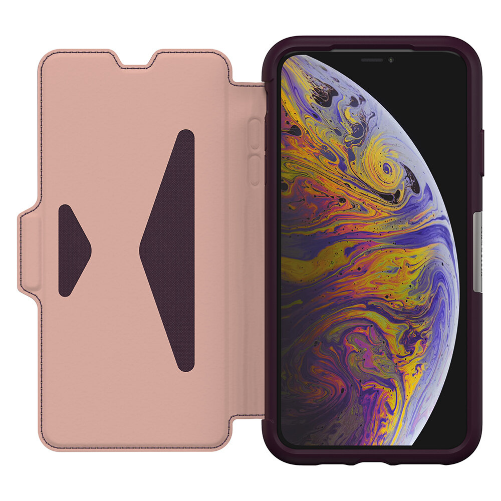 OtterBox iPhone Xs Max Strada Series, Royal Blush (Bloom/Rose)