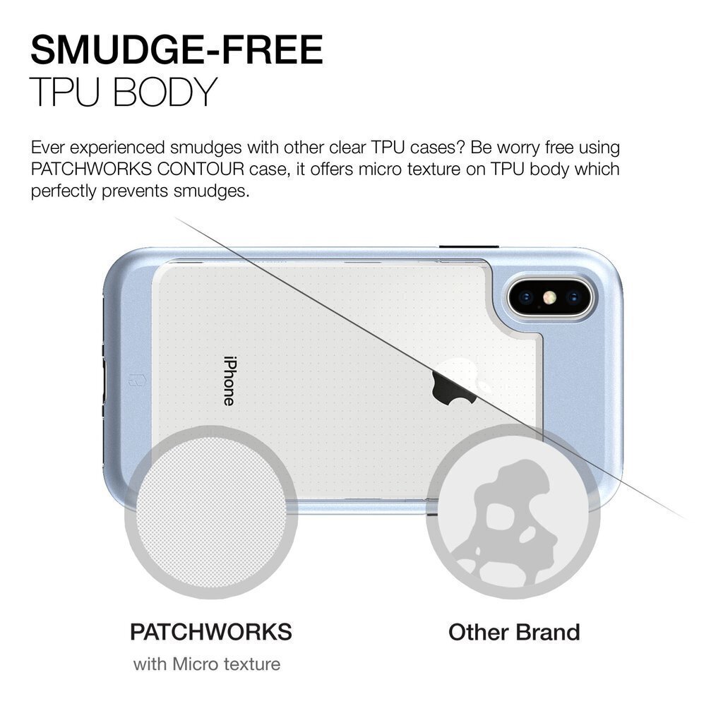Patchworks iPhone X Contour, Blue