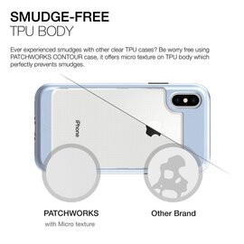Patchworks iPhone X Contour, Blue