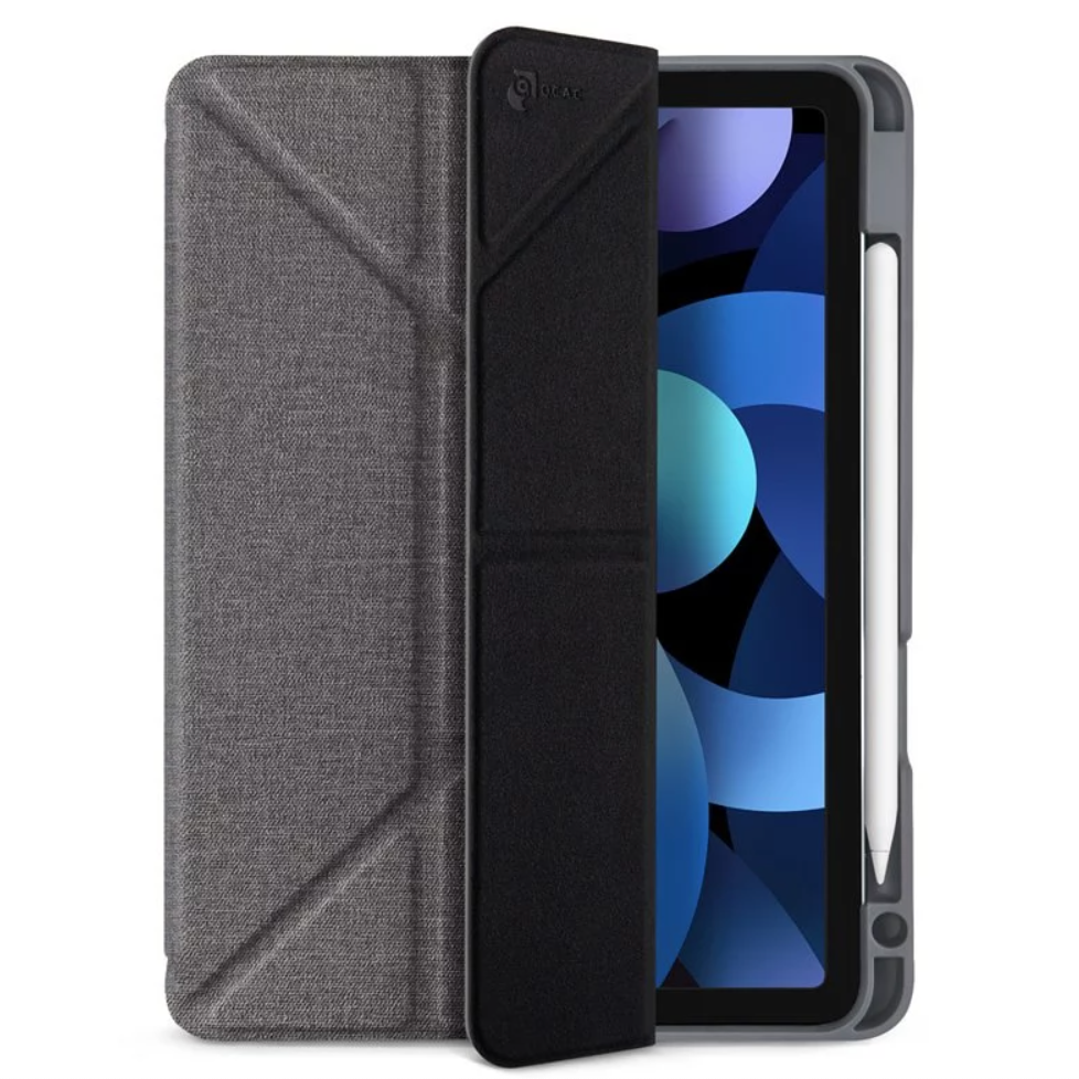 Power Support iPad Air 4 10.9&quot; Air Jacket Folio Case with Pencil Holder, Grey