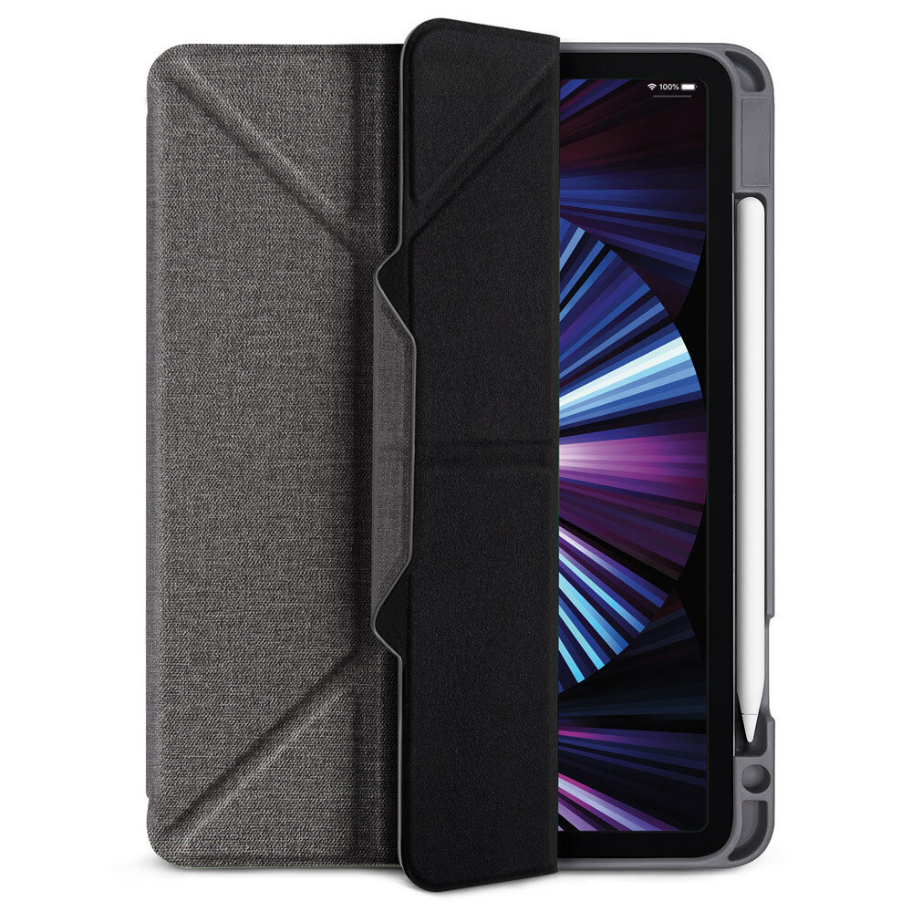 Power Support iPad Pro 11&quot; (2021) Air Jacket Folio Case with Pencil Holder, Grey