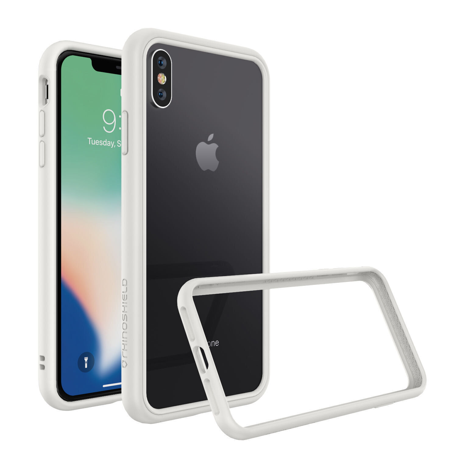 RhinoShield iPhone X CrashGuard Bumper, White
