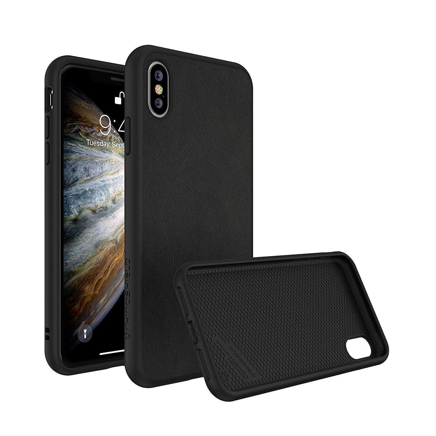RhinoShield iPhone Xs SolidSuit, Brushed Steel/Black