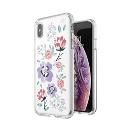 Speck iPhone Xs Max Presidio Clear Print, Canopy Floral Lavender/Clear