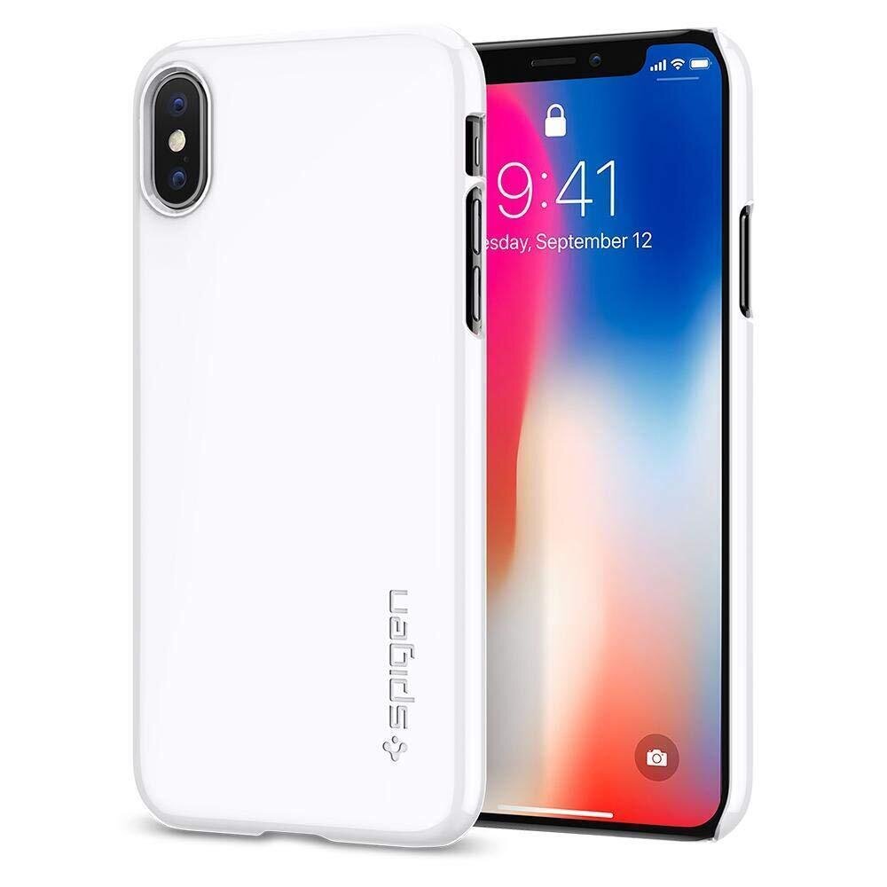 Spigen iPhone X Thin Fit, Jet White