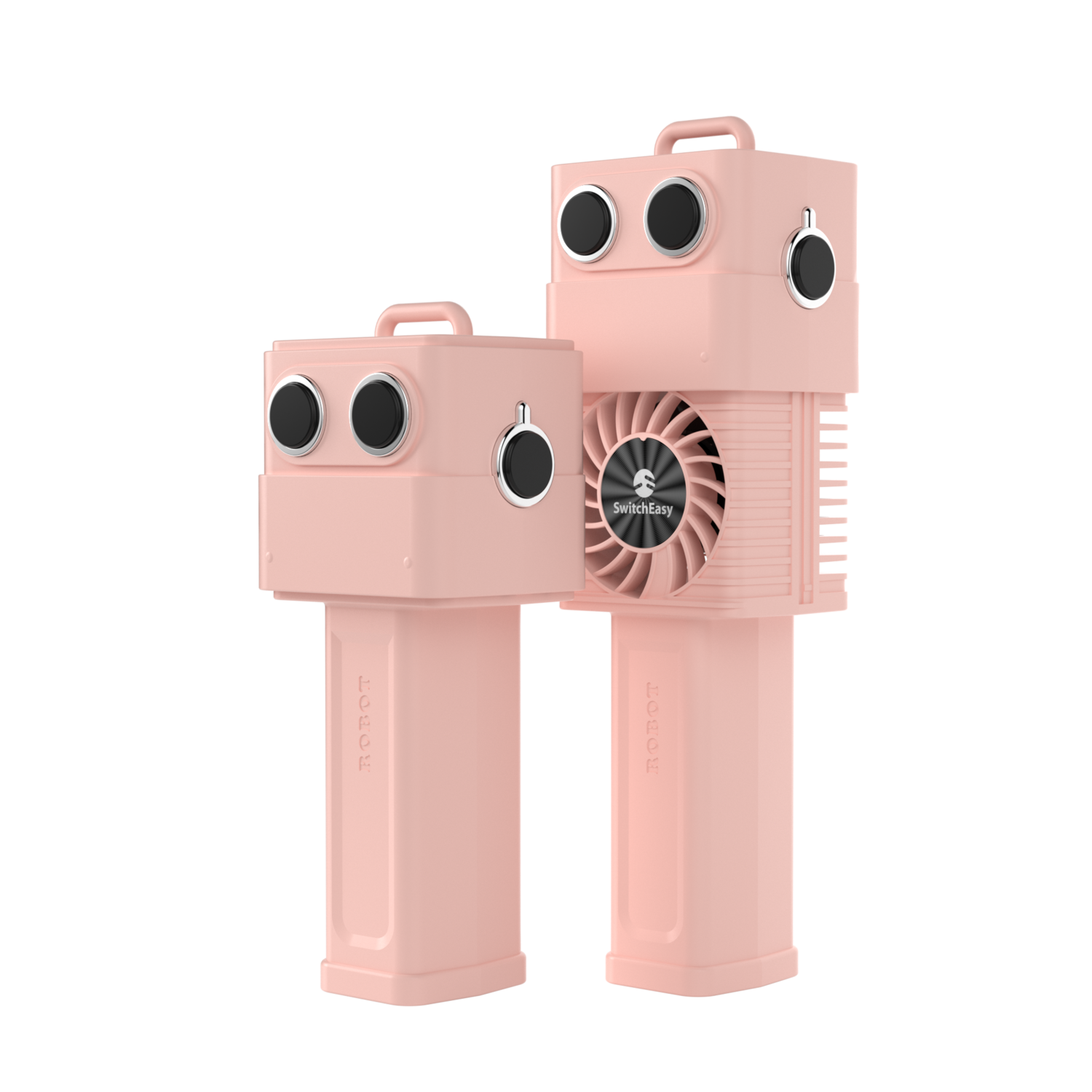 SwitchEasy Robot Portable Mini Fan, Pink