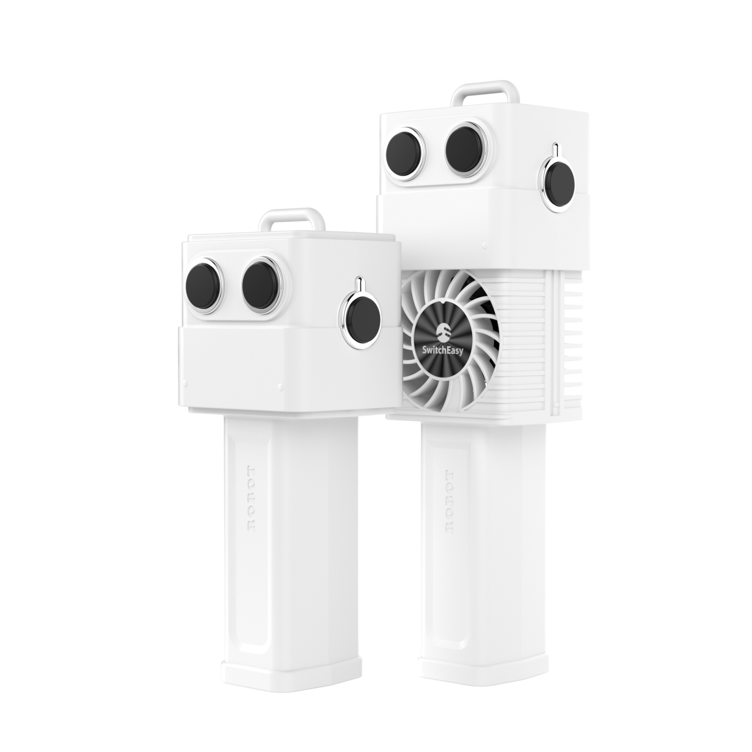 SwitchEasy Robot Portable Mini Fan, White