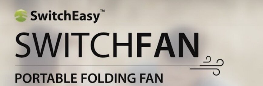 SwitchEasy SwitchFan Portable Folding Fan (10000mAh), Army Green
