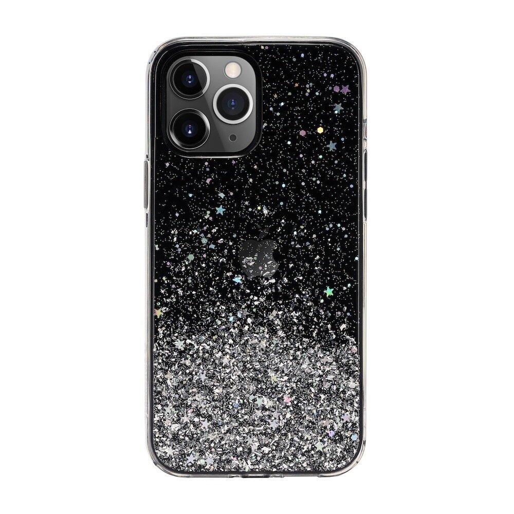 SwitchEasy iPhone 12 / iPhone 12 Pro Starfield PC+TPU Case, Transparent Black