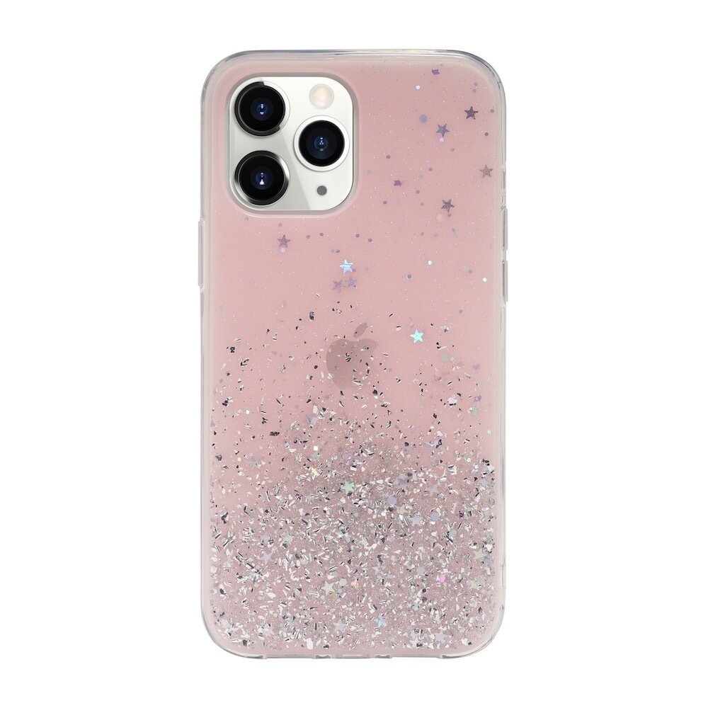 SwitchEasy iPhone 12 / iPhone 12 Pro Starfield PC+TPU Case, Transparent Rose