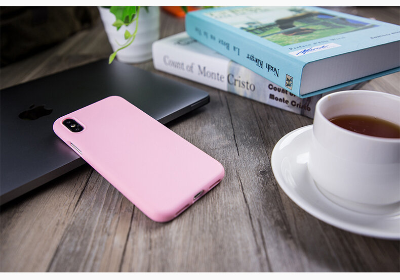 SwitchEasy iPhone X Numbers TPU Case, Baby Pink