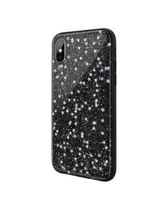 SwitchEasy iPhone Xs Max Starfield PC+TPU Case, Black Star