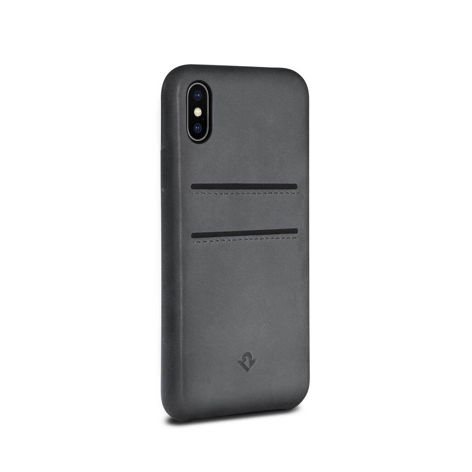 Twelve South iPhone X Relaxed Leather with Pockets, Earl Grey
