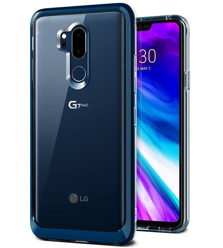 VRS Design LG G7 Crystal Bumper TPU+PC, Blue