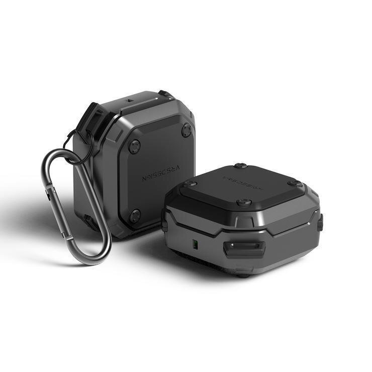 VRS Design Samsung Galaxy Buds Pro/Buds Live Active TPU PlusPC, Metal Black