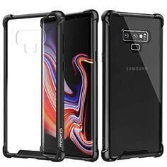 VRS Design Samsung Galaxy Note 9 Crystal Bumper TPU PlusPC, Steel Silver