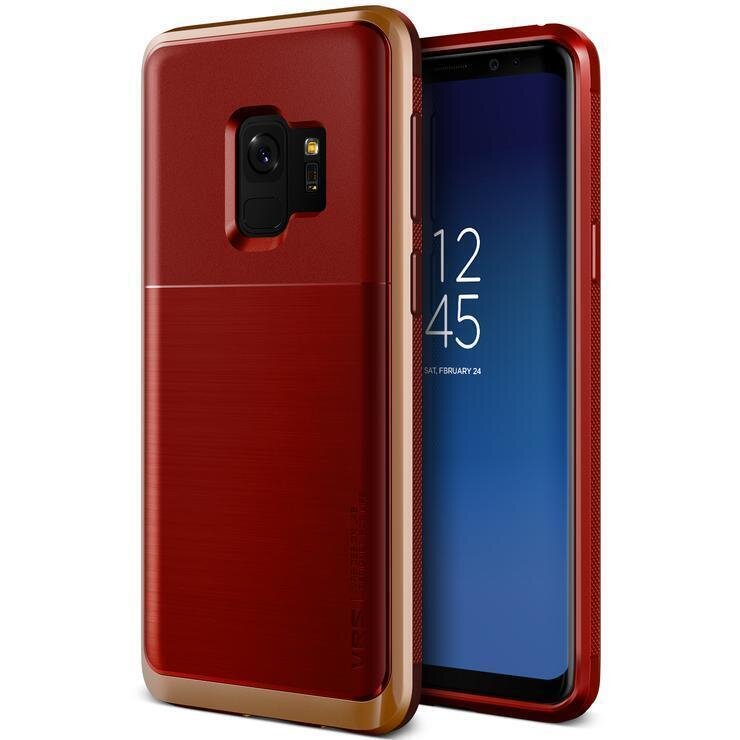 VRS Design Samsung Galaxy S9 High Pro Shield TPU PlusPC, Red Blush Gold