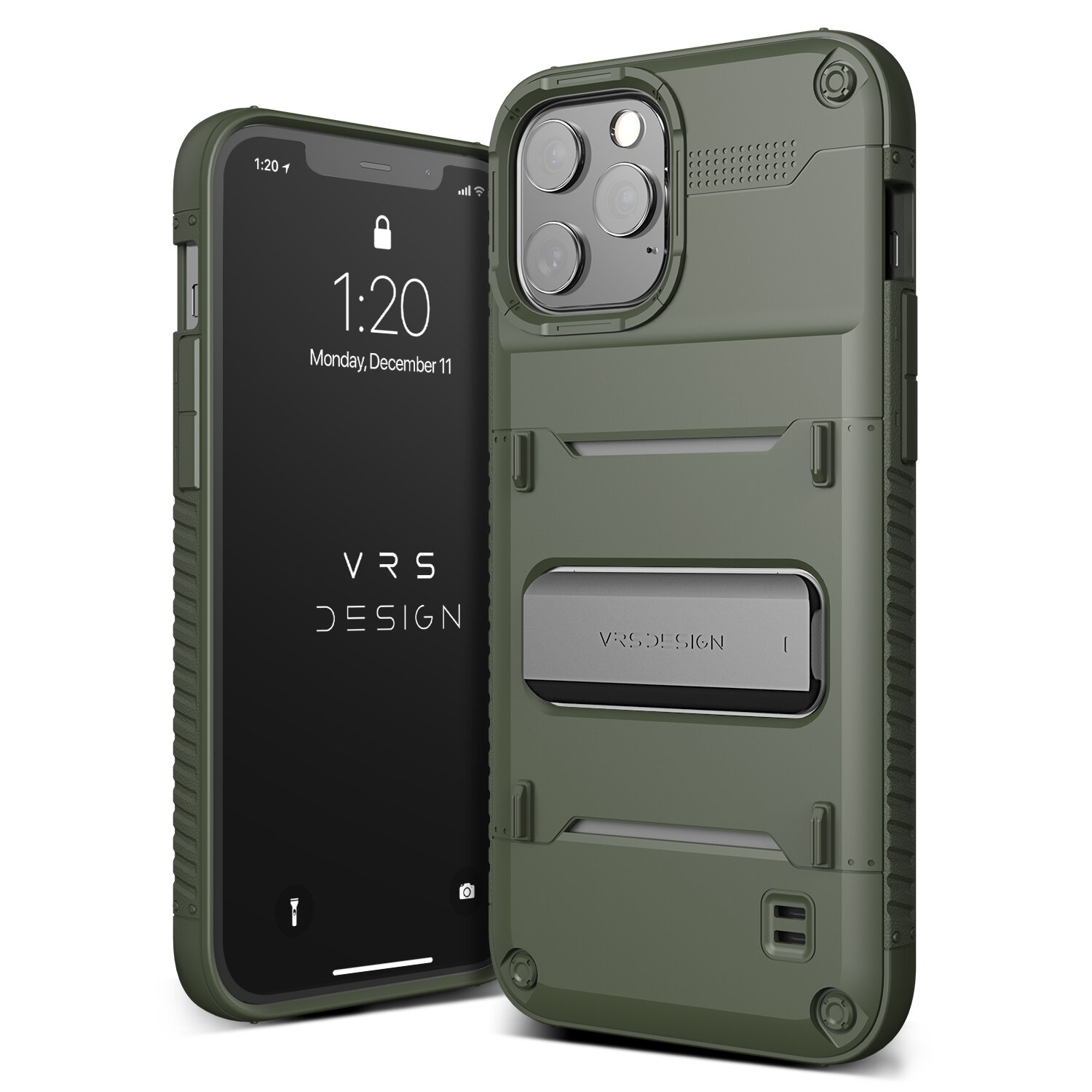 VRS Design iPhone 12 mini Damda Glide Pro, Black/Nasa/Earth