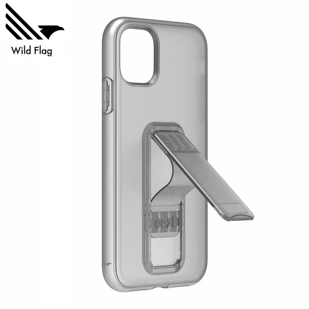 Wild Flag iPhone 11 Pro eezl Kickstand Grip Case, Clear