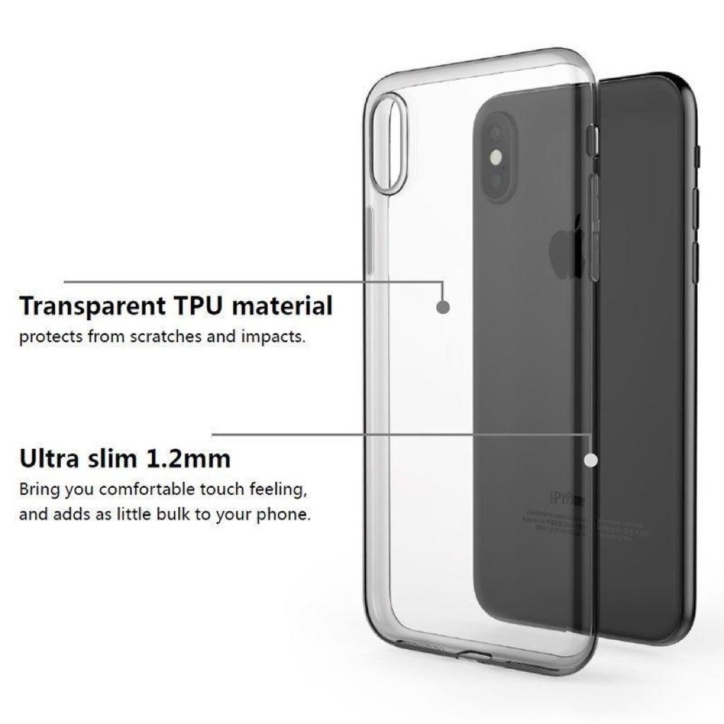 X-Doria iPhone X Gel Jacket, Clear