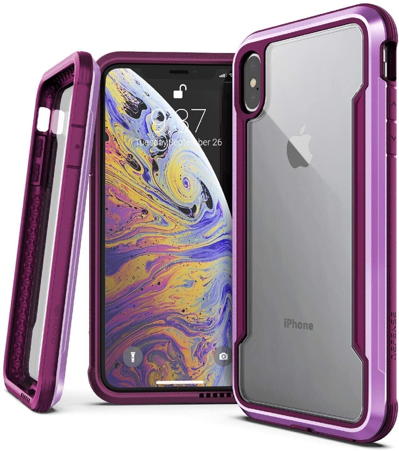 X-Doria iPhone Xs Max Defense Shield, Purple