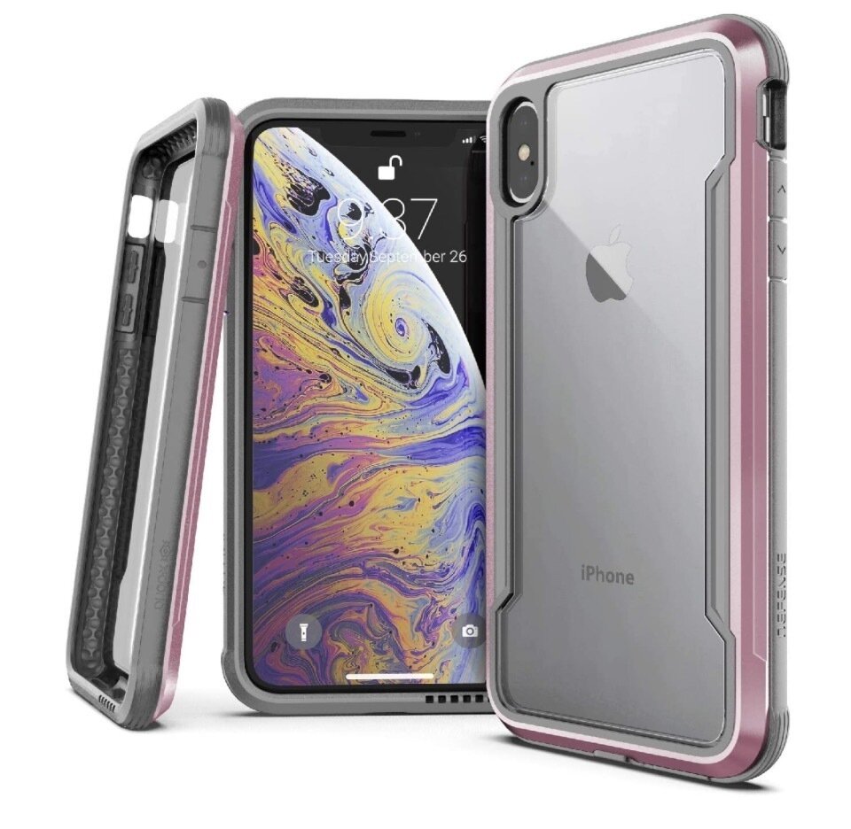 X-Doria iPhone Xs Max Defense Shield, Rose Gold