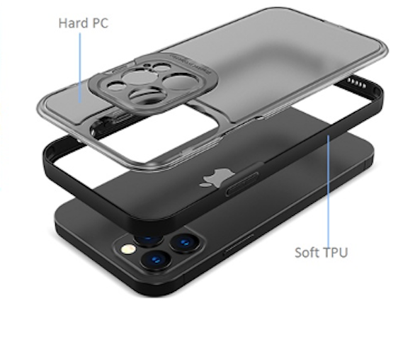 X-Fitted iPhone 13 Pro Bracket with Camera Protector, Black