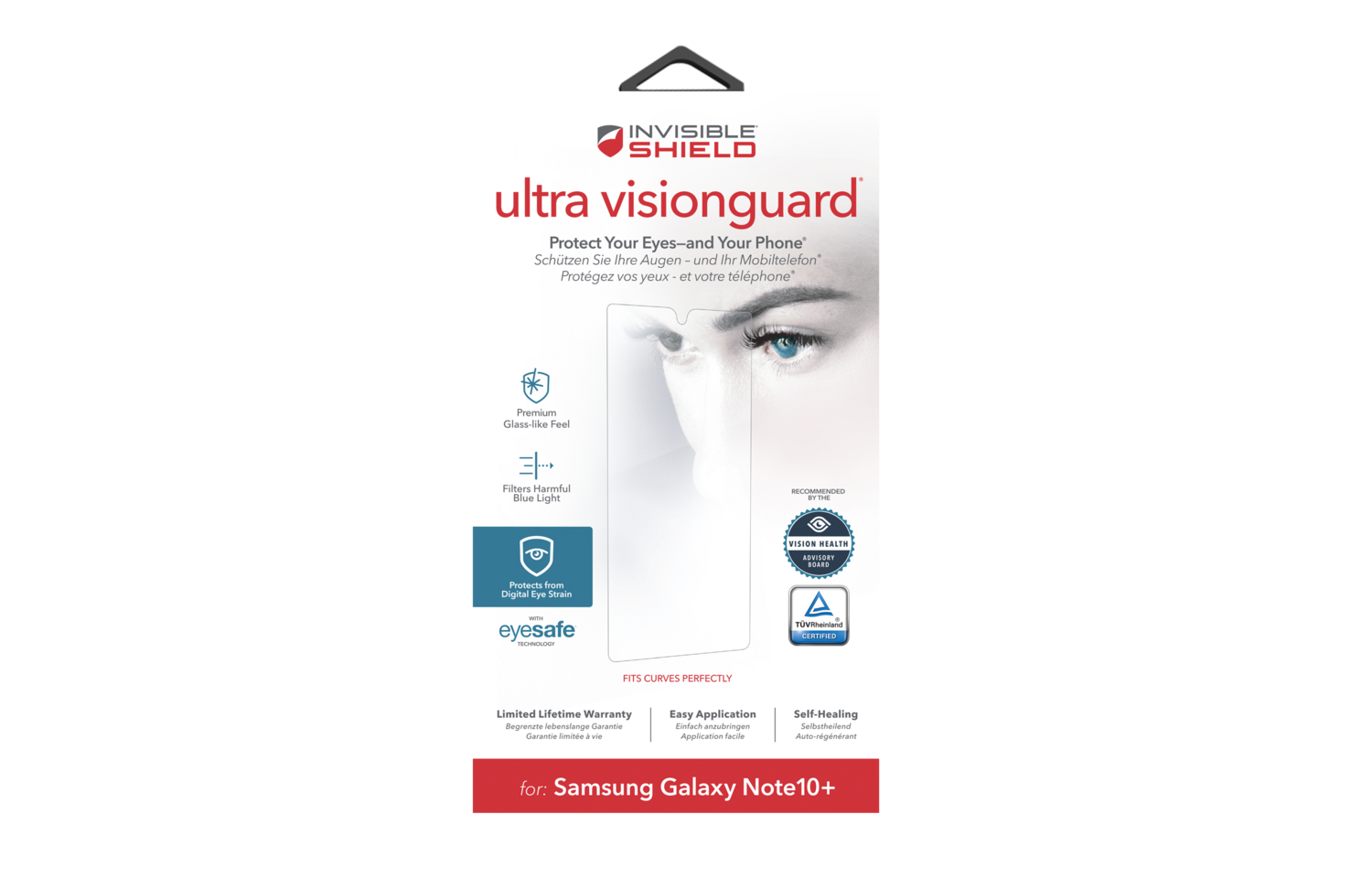 ZAGG InvisibleShield Samsung Galaxy Note 10 Plus Ultra VisionGuard, Screen