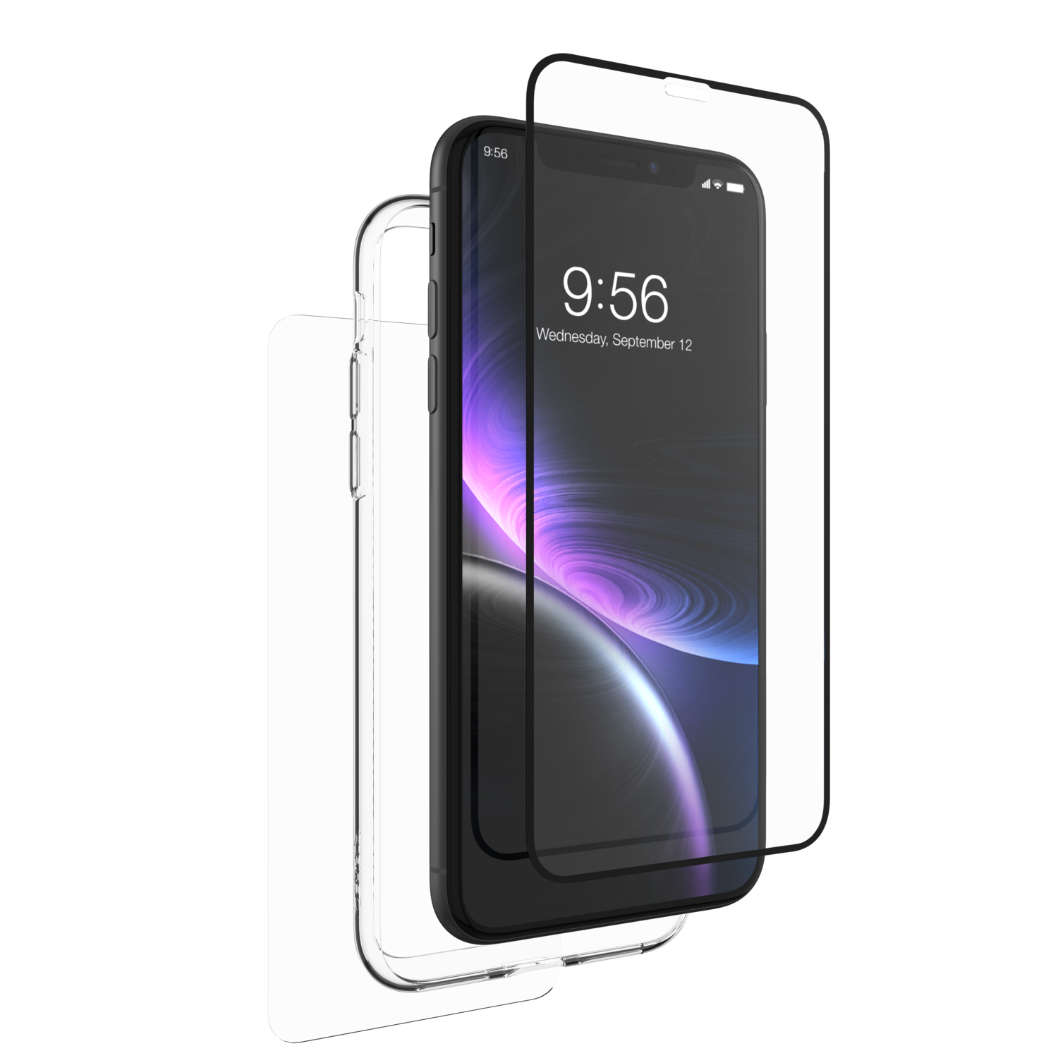 076363-ZAGG InvisibleShield iPhone 11/XR Glass Curve 360 P