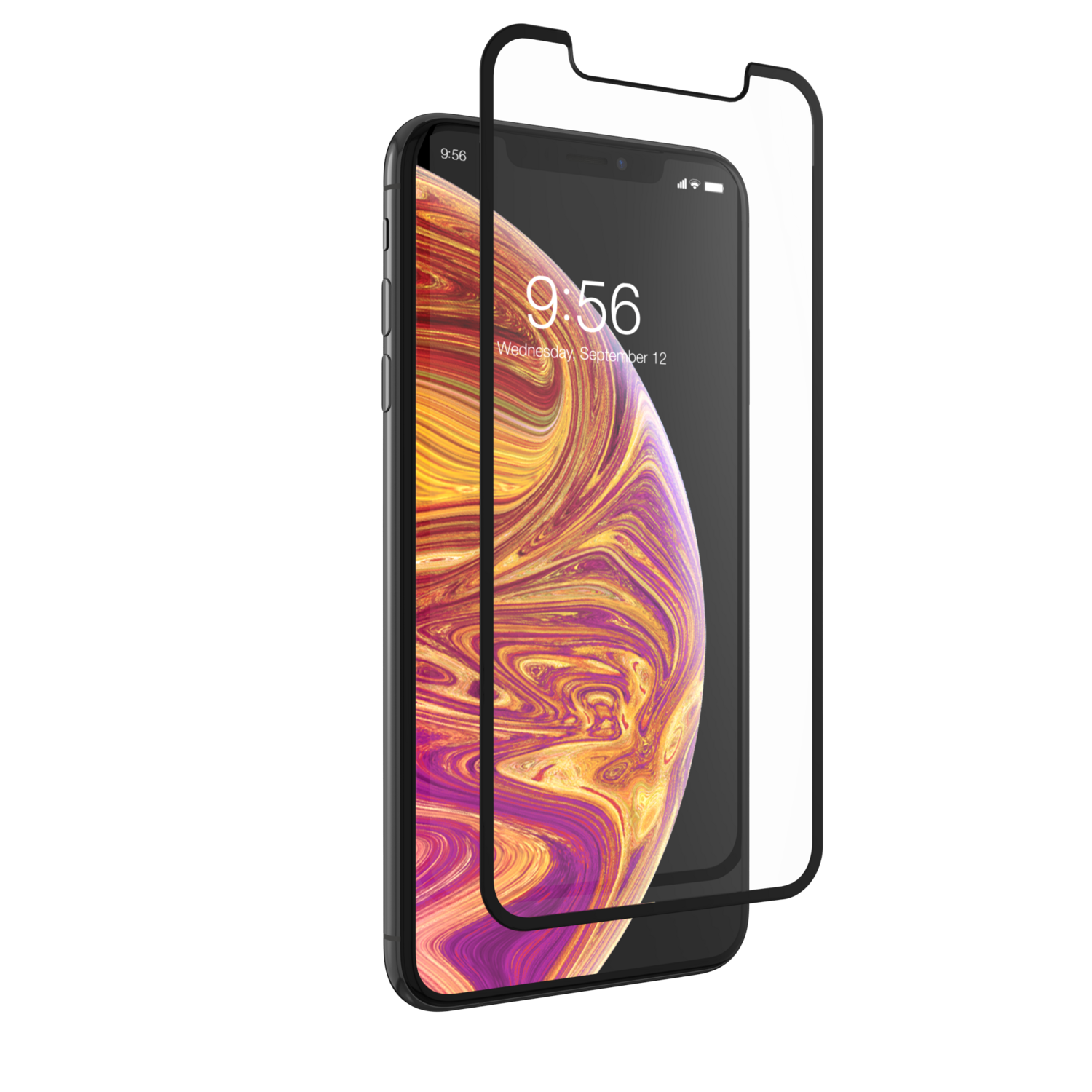 076837-ZAGG InvisibleShield iPhone Xs GlassPlus, Anti