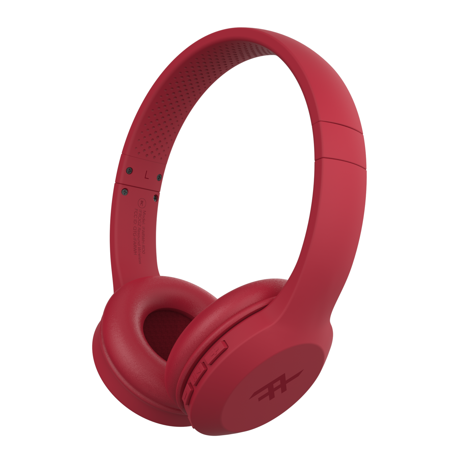 ZAGG iFrogz Audio Resound Wireless Bluetooth Headphone with Mic, Red