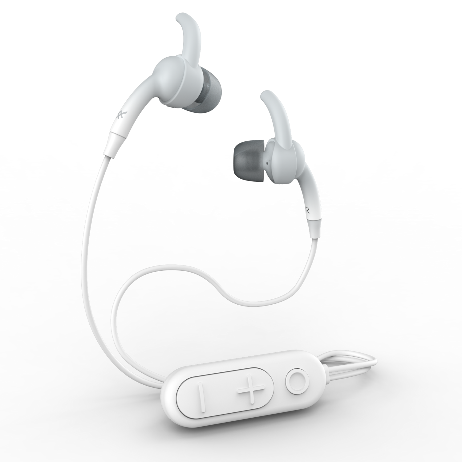 ZAGG iFrogz Audio Sound Hub Plugz Wireless Earbuds, White/Gray