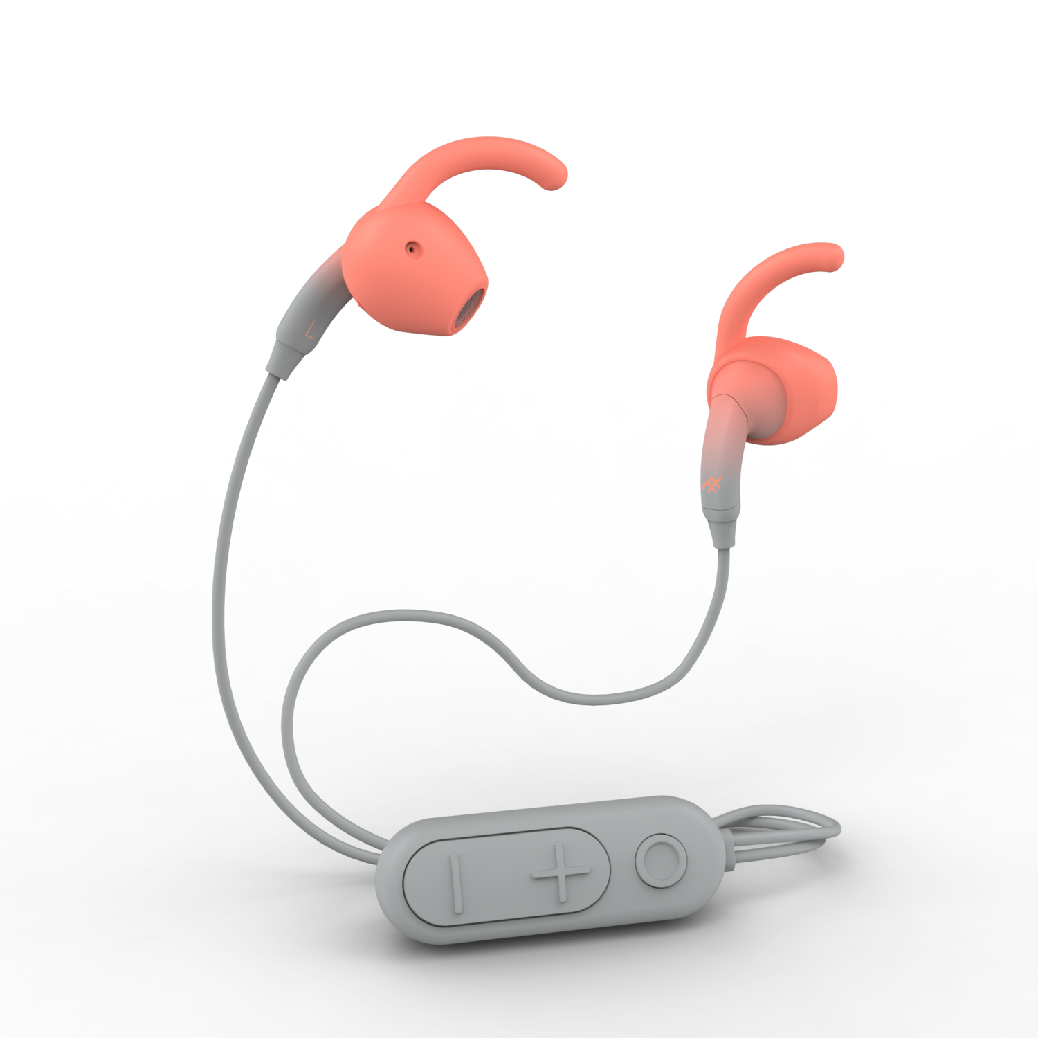 ZAGG iFrogz Audio Sound Hub Tone Wireless Earbud FG, Gray/Coral