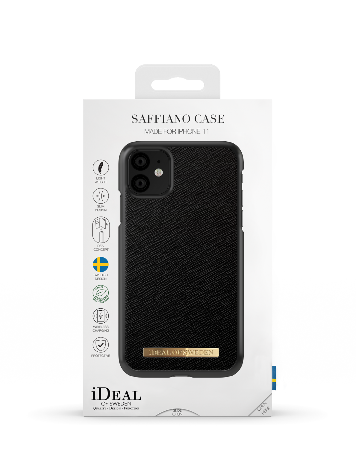 iDeal Of Sweden iPhone 11 Fashion Case Saffiano, Black