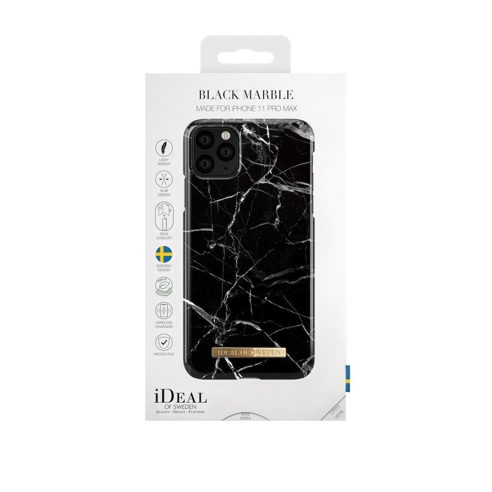 iDeal Of Sweden iPhone 11 Pro Max Fashion Case 2019, Black Marble
