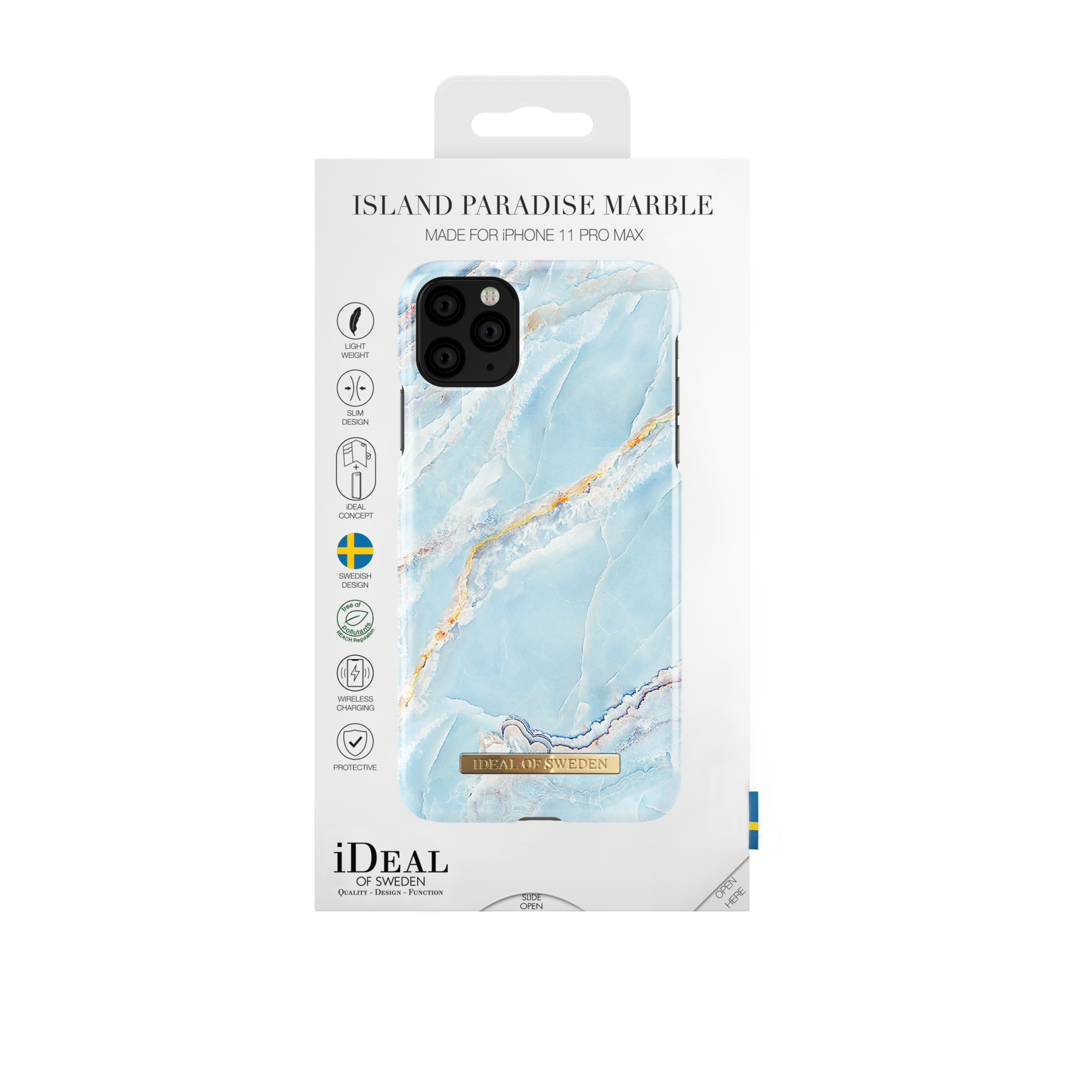 iDeal Of Sweden iPhone 11 Pro Max Fashion Case 2019, Island Paradise Marble