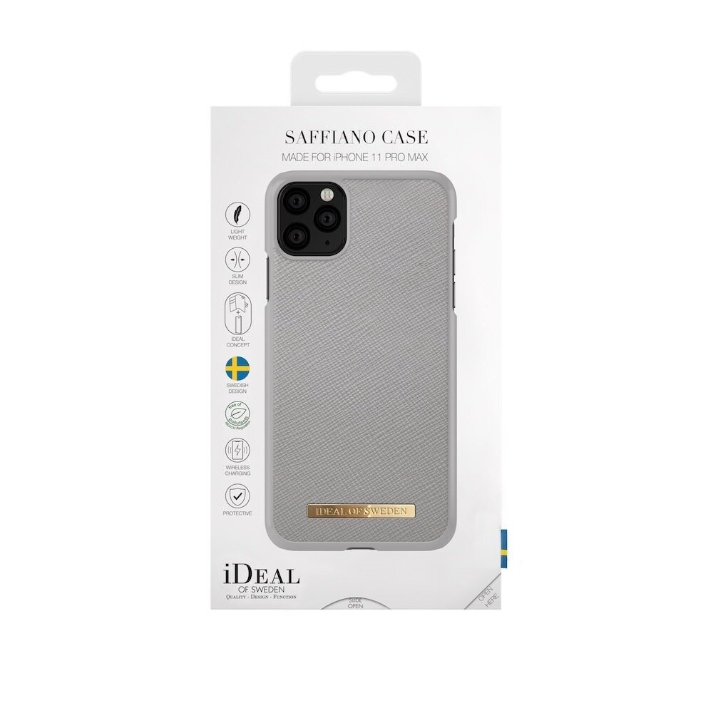 iDeal Of Sweden iPhone 11 Pro Max Fashion Case Saffiano, Light Grey