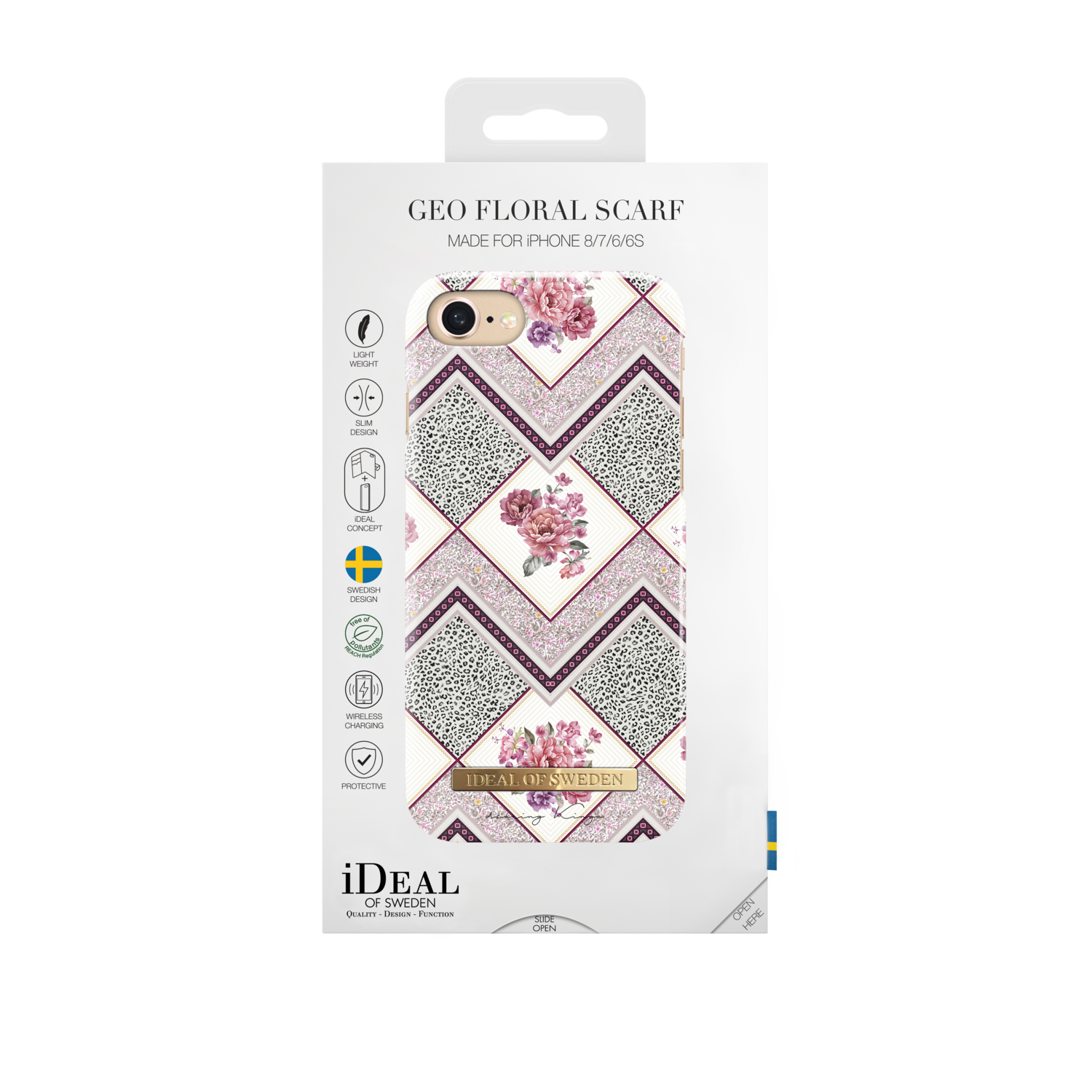 iDeal Of Sweden iPhone 8 Fashion Case Collaboration Dearing Kinga, Geo Floral Sc