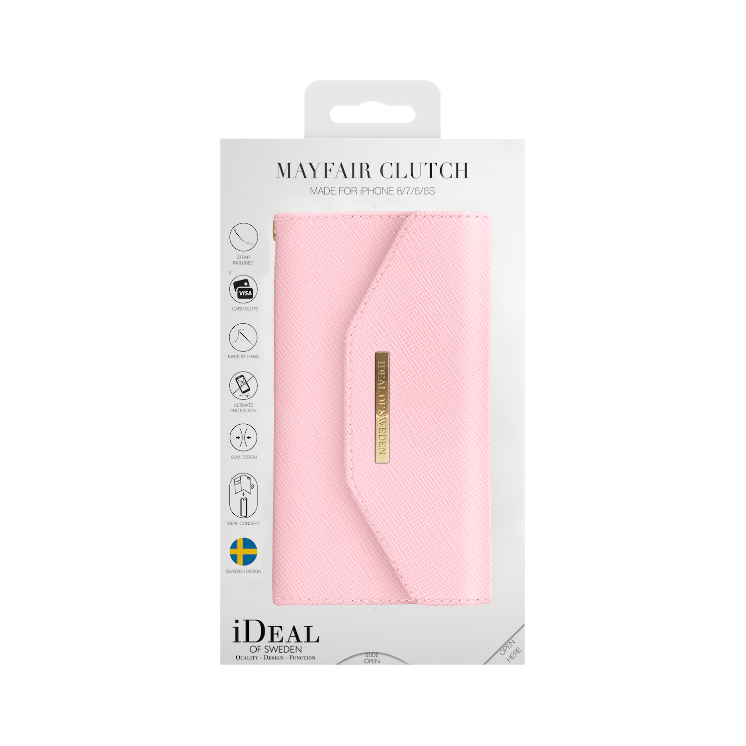 iDeal Of Sweden iPhone 8 Mayfair Clutch, Pink