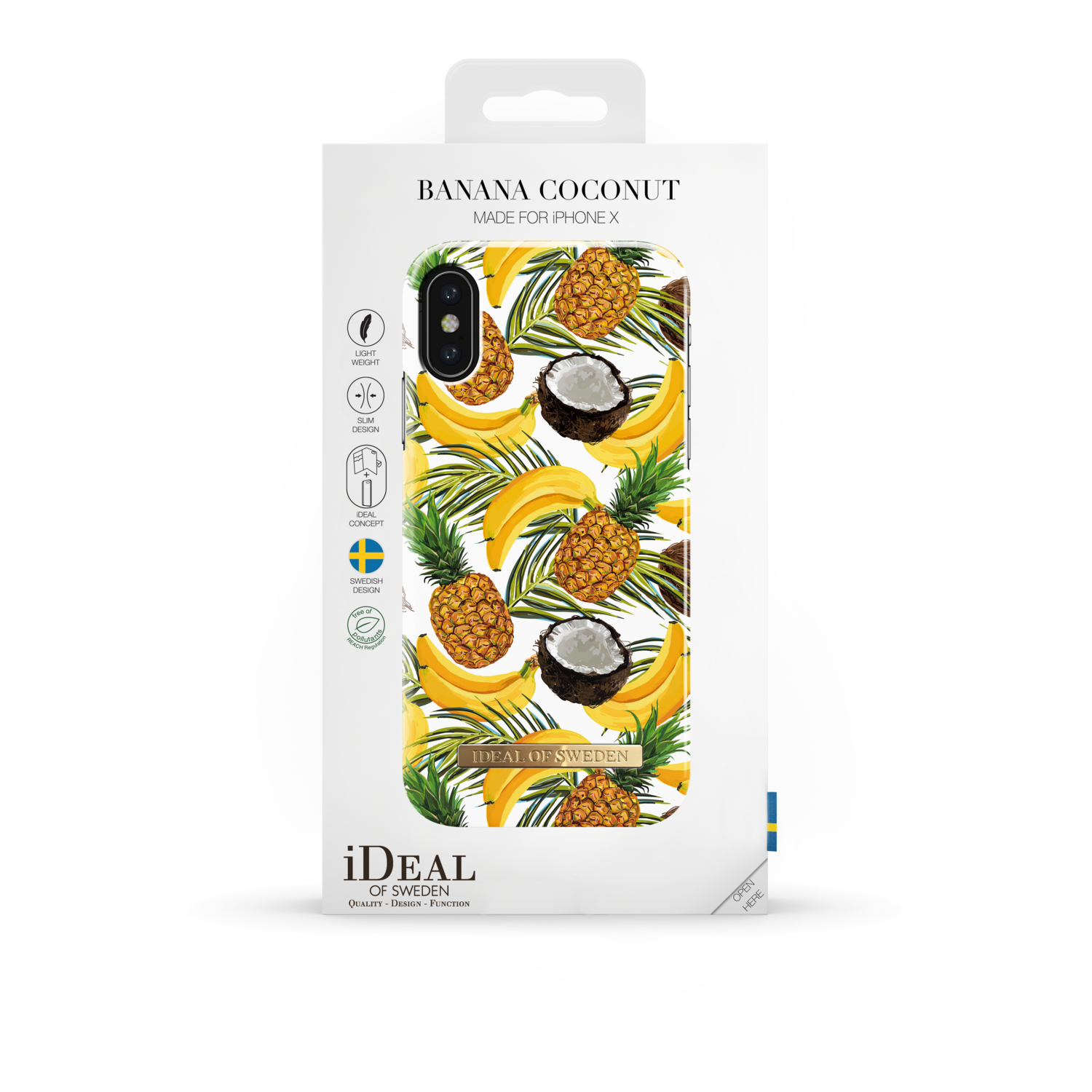 iDeal Of Sweden iPhone X Fashion Case S/S 2017, Banana Coconut
