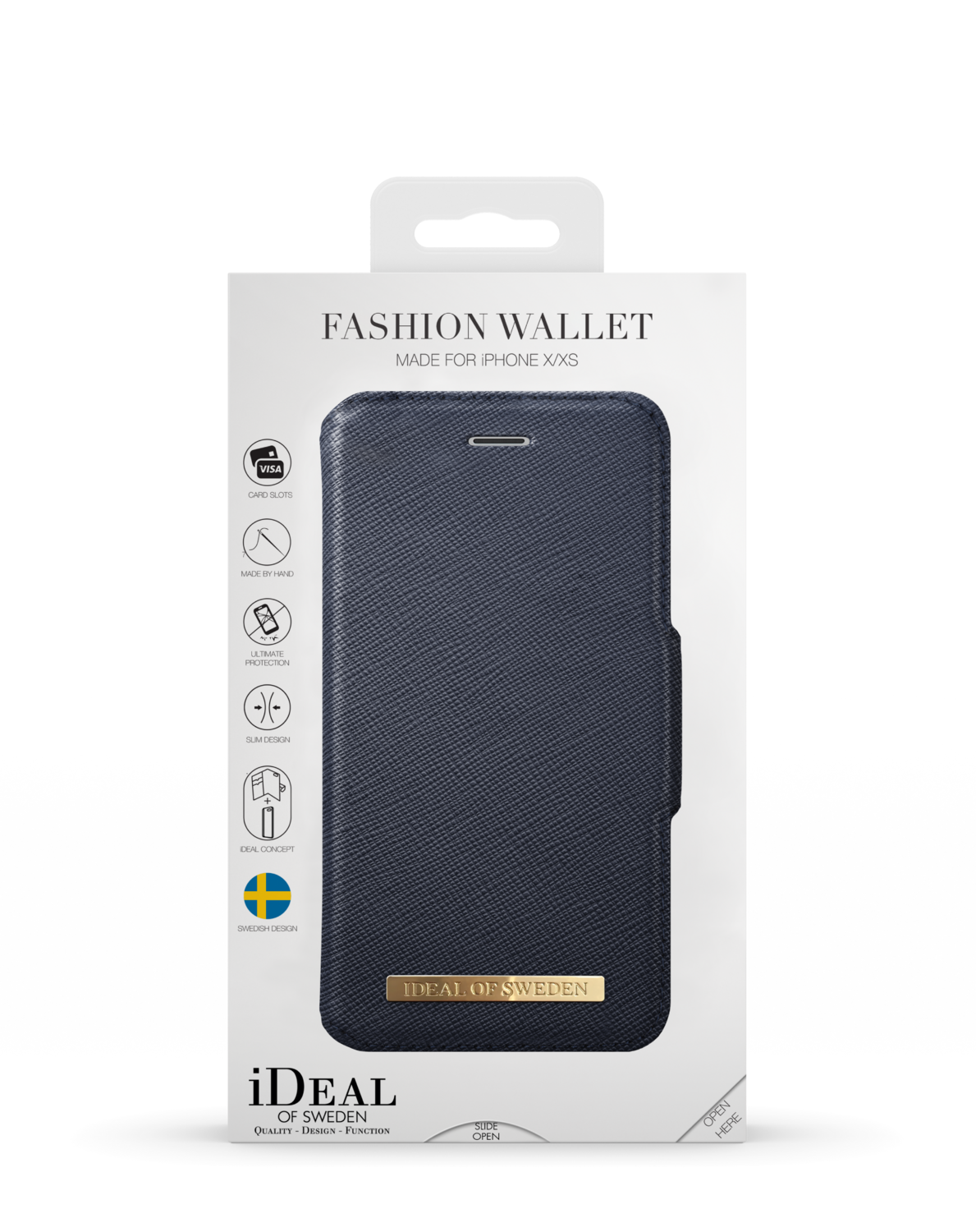 iDeal Of Sweden iPhone X Fashion Wallet, Navy